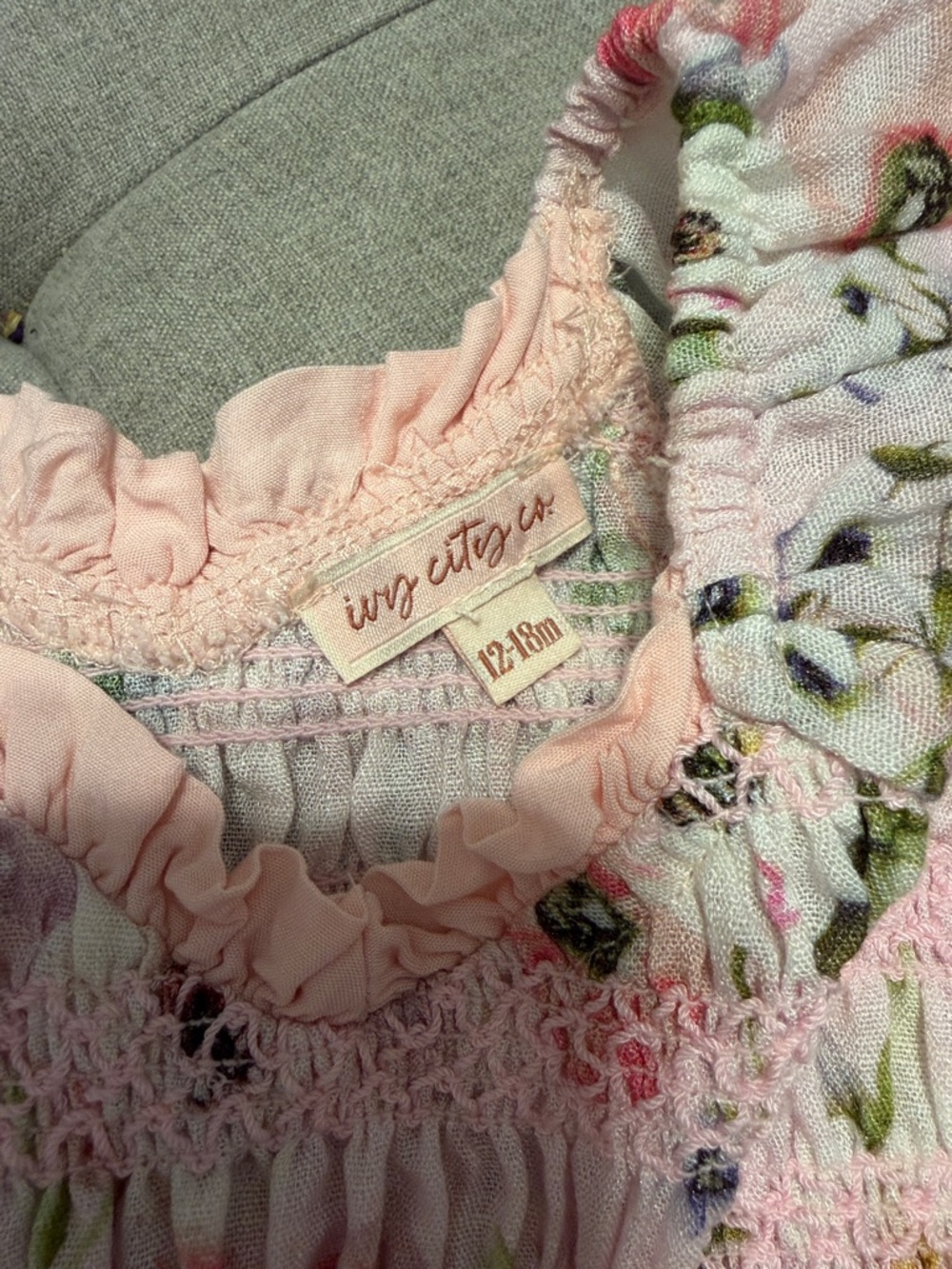 Ivy City Co Roselyn Toddler Dress Floral Pink - Picture 2 of 5